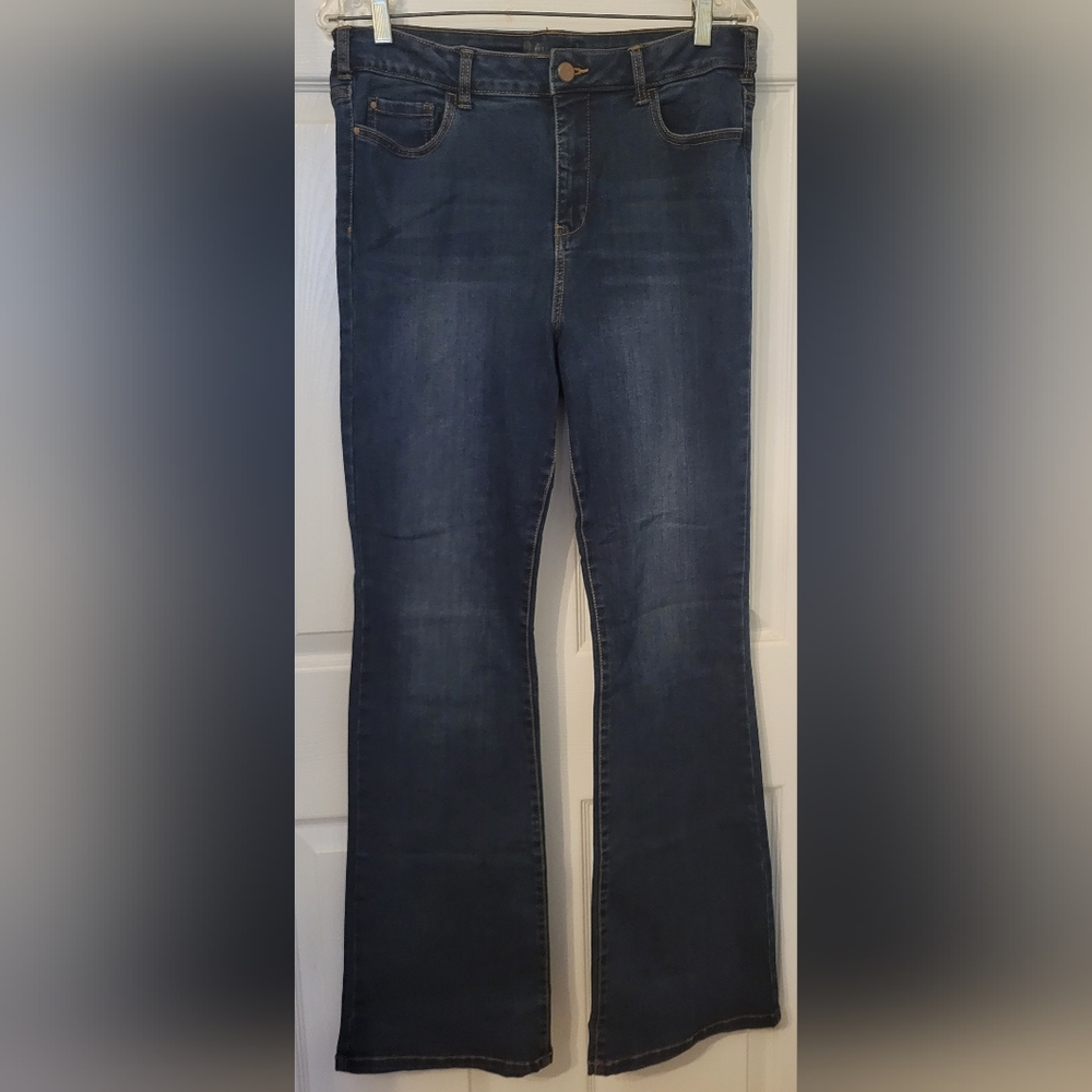 Blue Bootcut Jeans Regular Rise